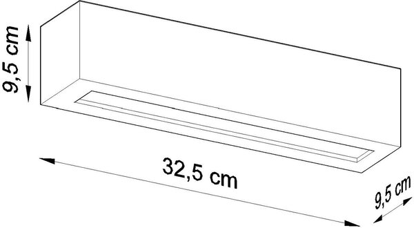 Sollux Lighting Vega lampă de perete 1x60 W alb SL.0006