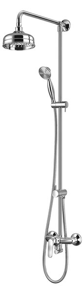 Omnires Art Deco set de duș perete cu duș de ploaie crom AD5144CR