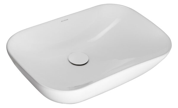 Oltens Solvig lavoar 51x34 cm ovale de blat alb luciu 40322000