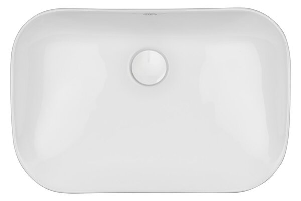 Oltens Solvig lavoar 51x34 cm ovale de blat alb luciu 40322000