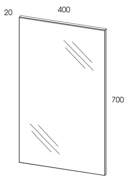 Elita Sote oglindă 40x70 cm dreptunghiular RE062947000010