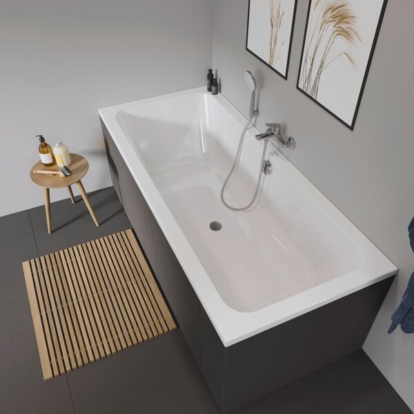 Duravit D-Code cada dreptunghiulară 180x80 cm alb 700101000000000