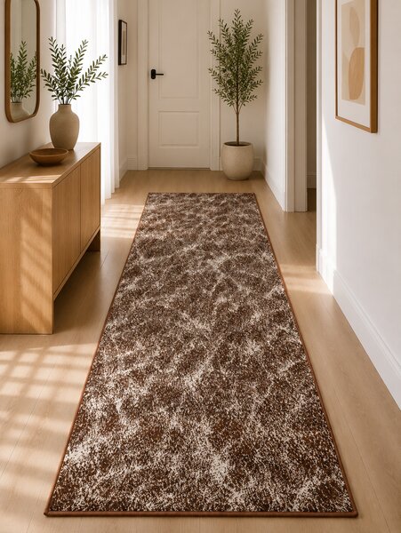 Traversa Covor, Cappuccino 16007, Maro, Latime 80 cm, Diverse Lungimi, 1700 gr mp