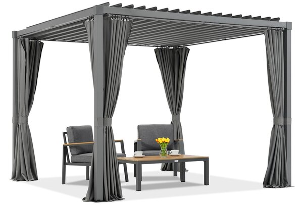 Garden Point antracit Madera Premium 3x4m pergolă terasă