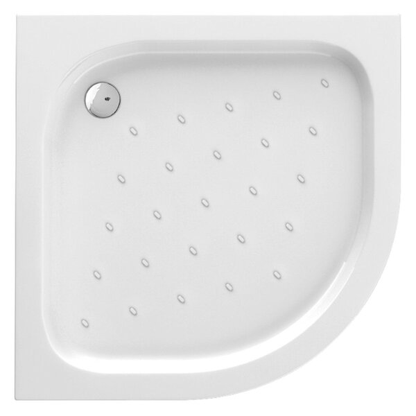 Set cabină de duș Deante Funkia KYP_051K, cădiță de duș semirotundă Deante Standard New KTA_053B
