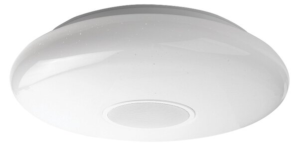 MEGAMAN Plafonieră LED Matter Muse, albă, RGBW, IP54, inteligentă, reglabil, Alb, Camera de zi / sufragerie, Plastic, Modern
