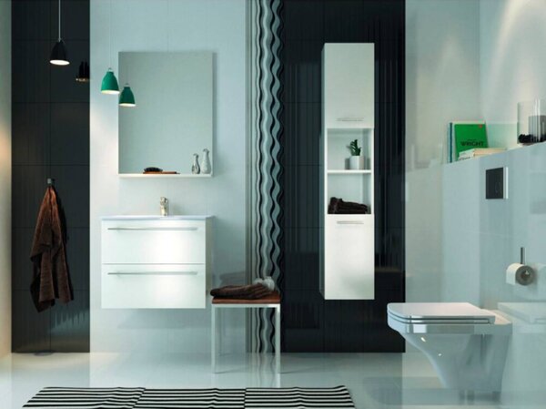 Cersanit Ontario lavoar cu dulap 50 cm alb S801-095-DSM