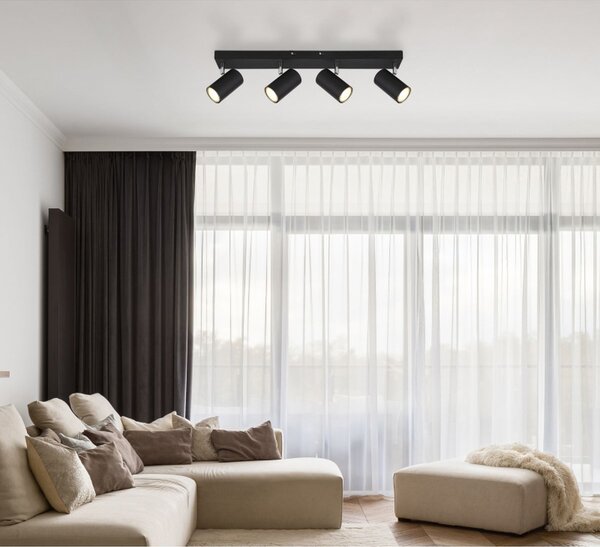 Globo Lighting Robby lampă de tavan 4x35 W negru-crom 57911-4B