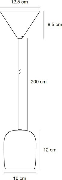 Nordlux Notti lampă suspendată 1x25 W gri/frasin 2213073010
