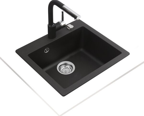 Teka Clivo chiuvetă din granit 49x45.5 cm gri/grafit/onix 40148010
