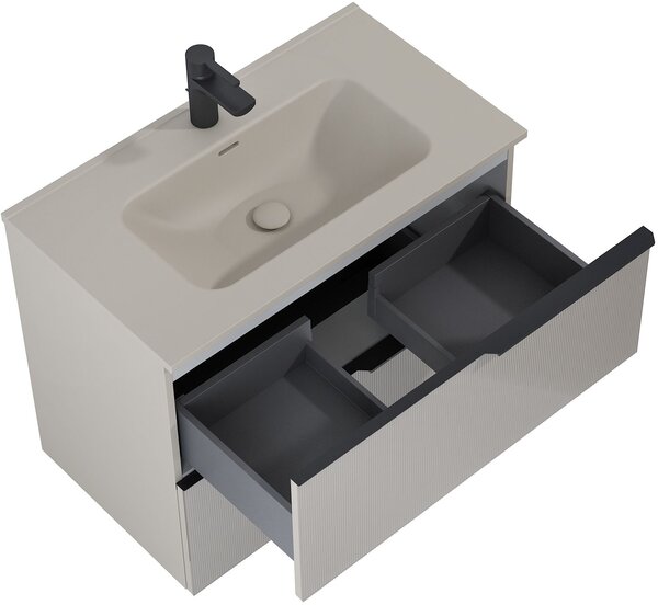Elita Soho dulap 80x45.3x63.5 cm sub chiuveta pe perete bej RE010804047020