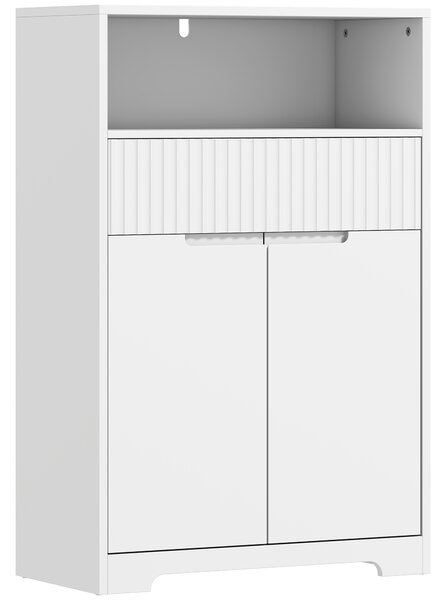 HOMCOM Dulap de sub Attributebaie Compact cu Sertar, 60x30x80 cm, Alb | Aosom Romania