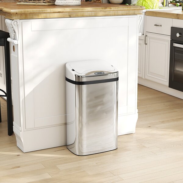 HOMCOM Cos de gunoi cu senzor 30L inox elegant | Aosom Romania