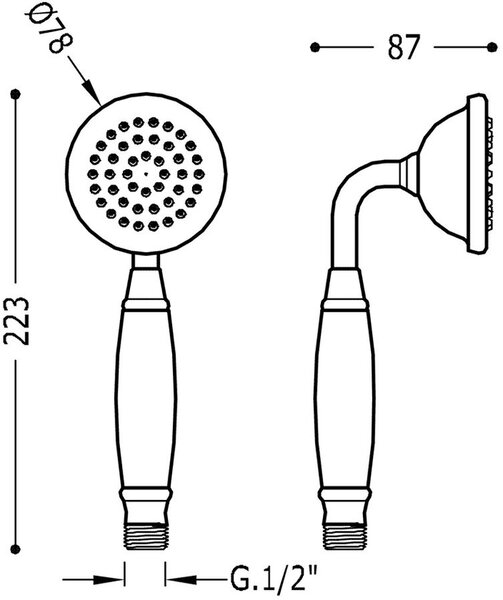 Tres Monoclasic duș de mână crom 299.631.09