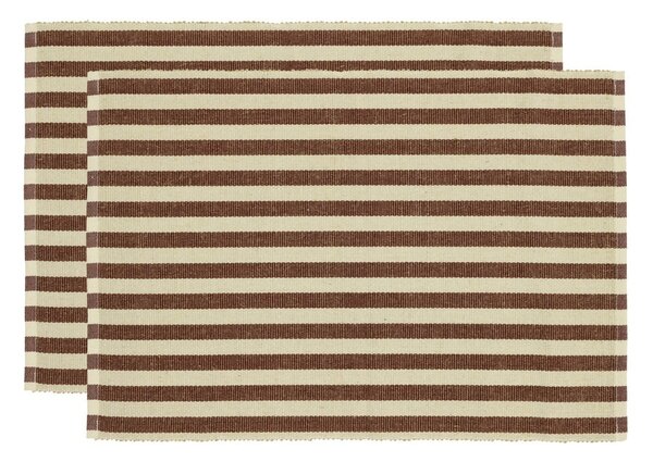Suporturi pentru farfurii 2 buc. din amestec de iută 33x48 cm Statement Stripe – Södahl