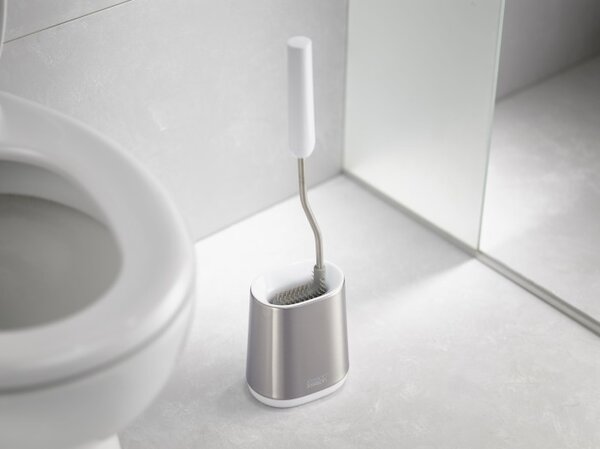 Joseph Joseph Flex Lite perie de toaletă stativ alb-argint 70561