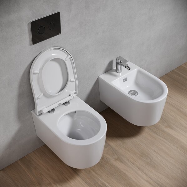 Cersanit Inverto vas wc agăţat fără margine alb K671-001-ECO