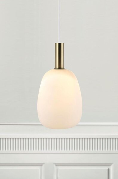 Nordlux Alton lampă suspendată 1x60 W alb-auriu 47303001