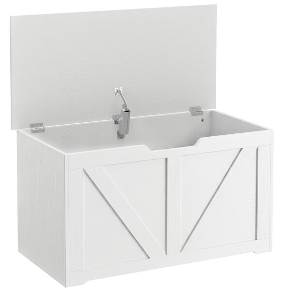 HOMCOM Comodă cu Capacitate de Încărcare de 136 kg, 80x40x45cm, Alb | Aosom Romania