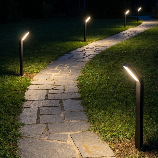 Briloner Lumină solară cu LED-uri 3796015, negru, plastic, CCT, Negru, Aluminiu, Modern, Lumini solare