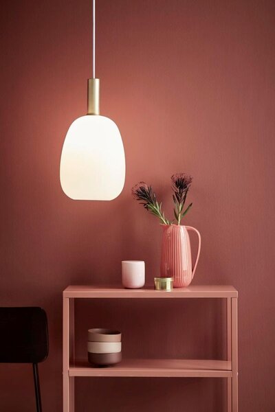 Nordlux Alton lampă suspendată 1x60 W alb-auriu 47303001