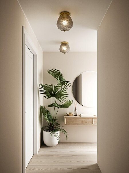 Nordlux Orbiform lampă de tavan 1x40 W alamă-fumuriu 2010656047