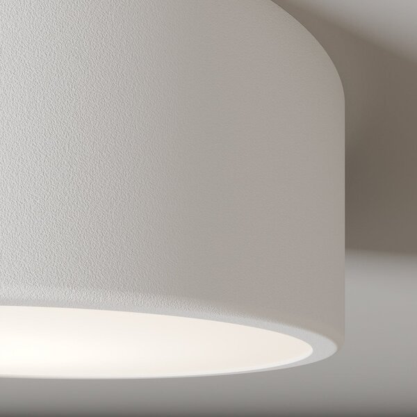 TEMAR LIGHTING Plafonieră Cleo, Ø 20 cm, IP20, alb, metal, E27, reglabil, Alb, Camera de zi / sufragerie, Metal, Modern