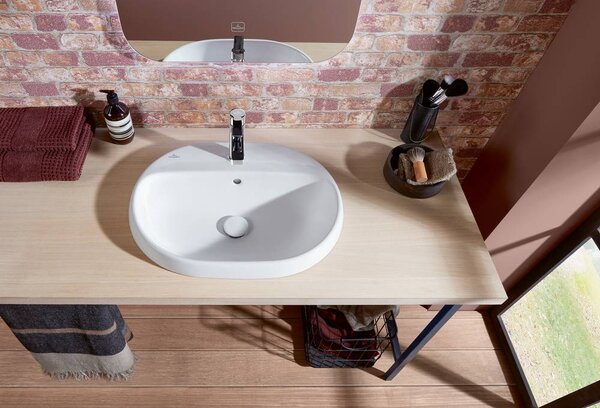 Villeroy & Boch Architectura lavoar 60x45 cm ovale încastrat alb luciu 5A666001