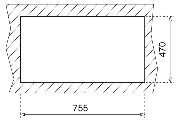 Teka Clivo chiuvetă din granit 78x49.5 cm gri/grafit/onix 40148000
