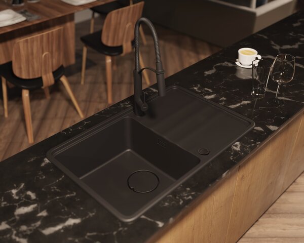 Deante Momi chiuvetă din granit 67x44 cm antracit ZKM_T11A