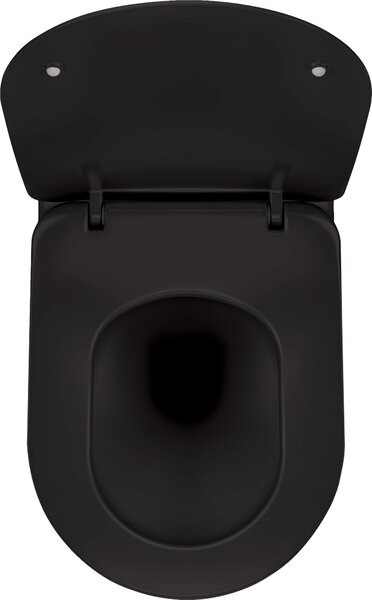 Deante Peonia vas wc agăţat fără margine negru mat CDE_NZPW
