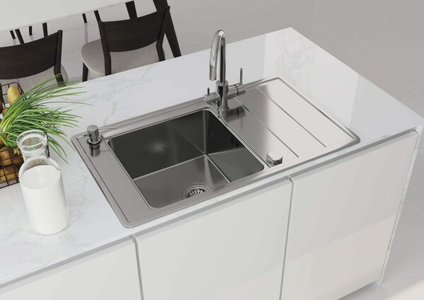 Deante Aster baterie pentru filtru apă pe picior crom BCH064M