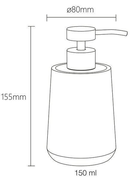 Sealskin Earth dozator săpun 150 ml lemn 800676