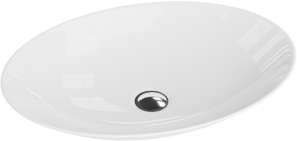 LaVita Cleo lavoar 50x36 cm ovale de blat alb luciu 5900378310495