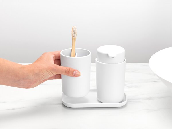 Brabantia ReNew set de accesorii 3 în 1 alb 280382