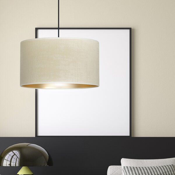 Emibig Hilde lampă suspendată 1x15 W alb-negru-auriu 1052/1
