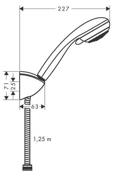 Hansgrohe Crometta set de duș perete crom 27558000