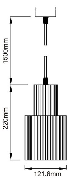 Light Prestige Tokio lampă suspendată 1x60 W negru LP-787/1PLBK