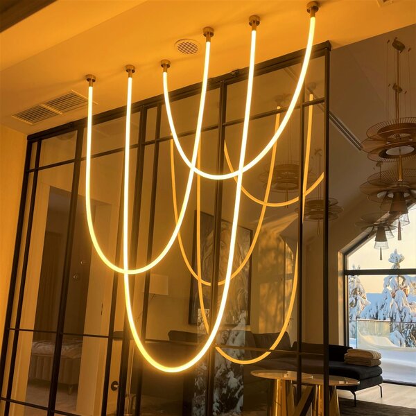 Light Prestige Rope lampă suspendată 1x50 W alb-auriu LP-642/2M