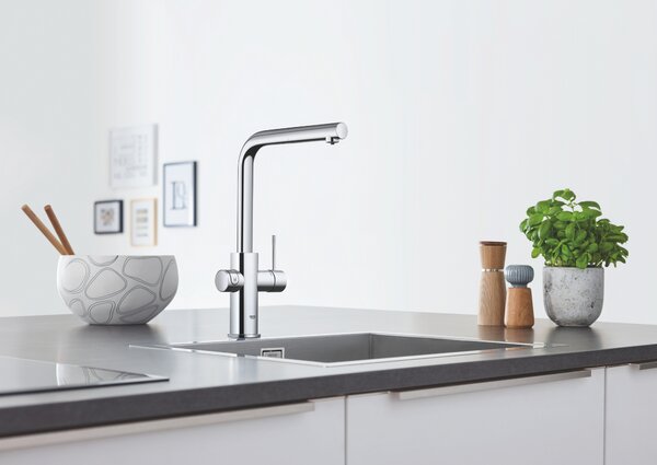 Grohe Blue set starter cu baterie bucătărie pe picior StarLight Chrome 31539000