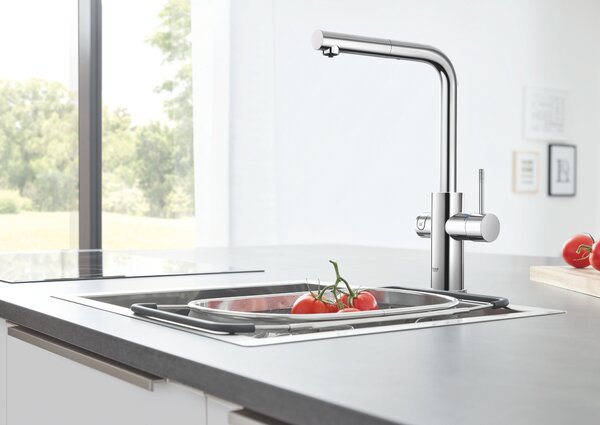 Grohe Blue set starter cu baterie bucătărie pe picior StarLight Chrome 31539000