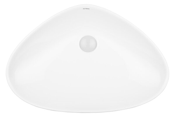 Oltens Vala lavoar 59x39 cm ovale de blat alb luciu 40325000