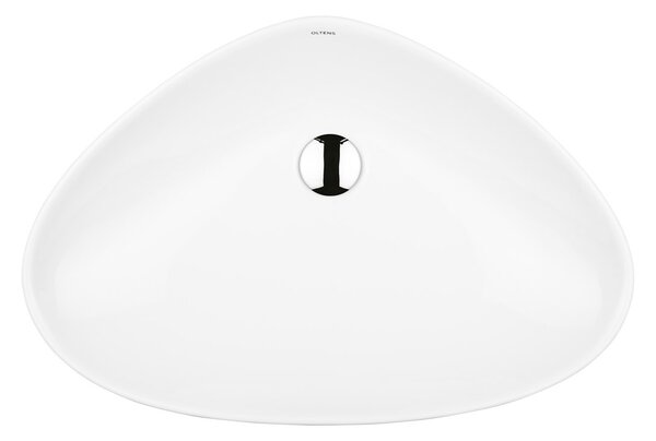Oltens Vala lavoar 59x39 cm ovale de blat alb luciu 40325000
