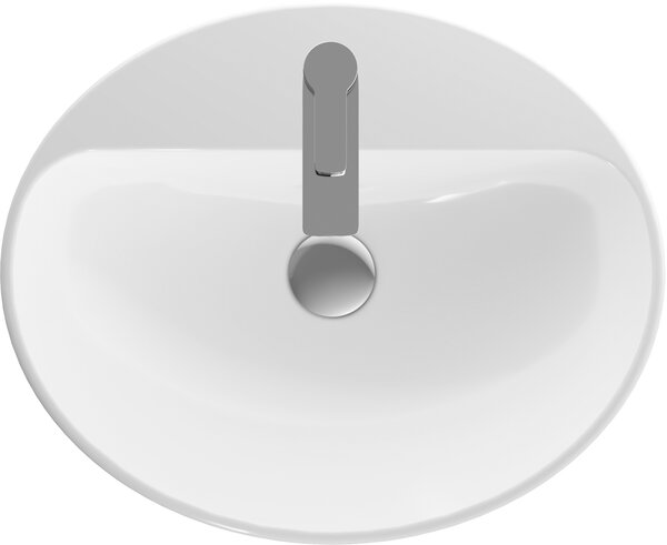 Geberit Variform lavoar 55x45 cm ovale încastrat alb luciu 500.721.01.2