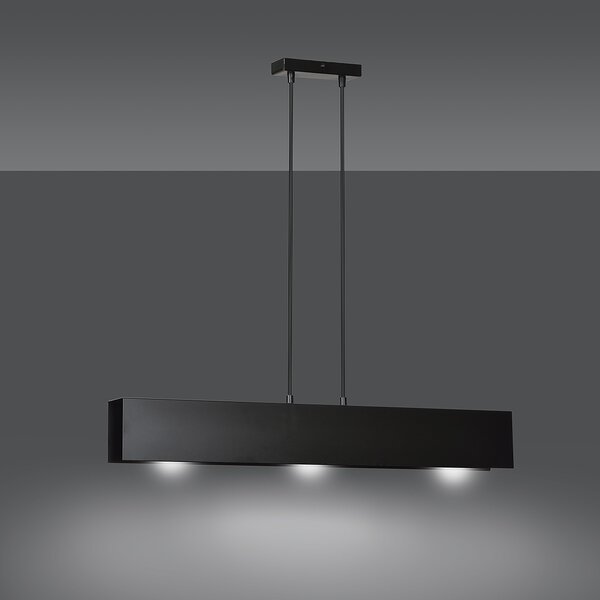 Emibig Gentor lampă suspendată 3x15 W negru 672/3