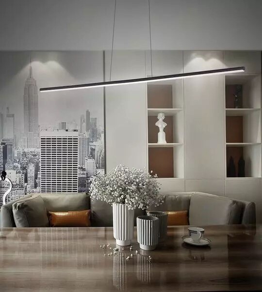 Altavola Design Linea lampă suspendată 1x20 W negru LA089/P_120_4k_20W_black