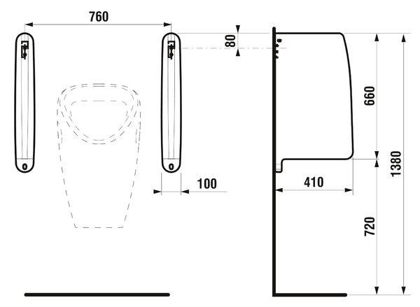 Roca Wing separator de pisoar A387093000