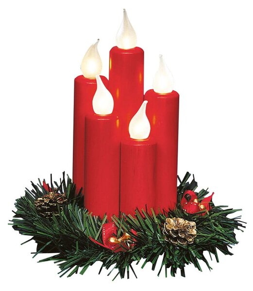 Decorațiune luminoasă roșie cu model de Crăciun Hanna – Markslöjd