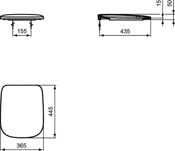 Ideal Standard Esedra capac wc SoftClose alb T318101