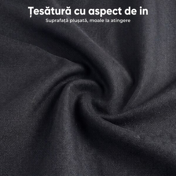 HOMCOM Set 2 scaune de bar cu spătar și suport pentru picioare, tapițerie textilă și picioare din oțel, negru | Aosom Romania